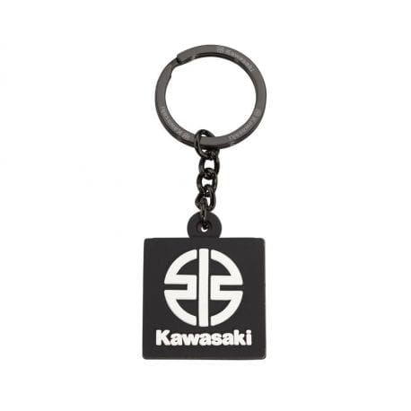 Porte-clé Silicone Kawasaki Logo Noir