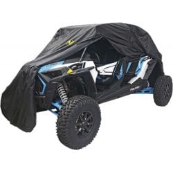 Black NELSON tarpaulin for 4-seater SSV