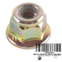 Hex nut. Elastic Shoulder. M6x1.0