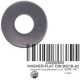 Rondelle Plate 8 mm, Inoxydable