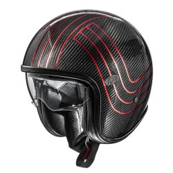 PREMIER HELMETS Jet Helmet - Vintage Platinum Edition Carbon