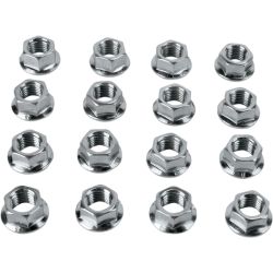 Kit 16 écrous plat de roue chromé 10x1.25mm