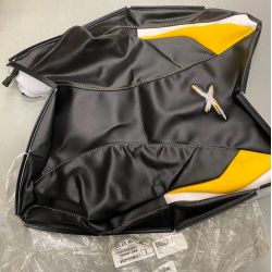 Black Yellow Backrest Cover
