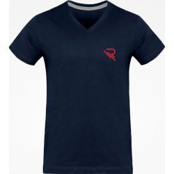 T-Shirt RIVOT Racing col V, couleur Navy