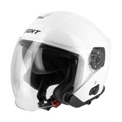 Casque Jet Eight Blanc INTERCOM S770 KYLE - Bluetooth intégré