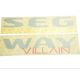 Autocollant droite Segway Villain SX10 Rouge