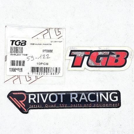 TGB FRONT AND REAR STICKER