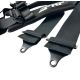 PRP 4-point harness, black, size 4.3