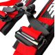 Harnais 4 point PRP Rouge 4.2
