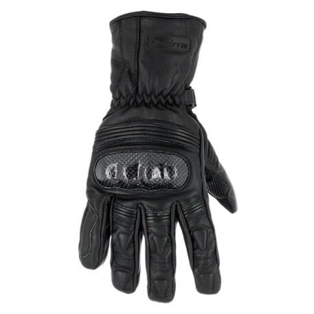 Gants S-LINE Hiver Cuir Etanche LUXE Avec Coque Carbone - Noir