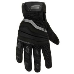 LUXURY S-LINE Waterproof Leather Winter Gloves With Carbon Shell - Black