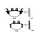 Plaquettes de frein TECNIUM MX/Quad métal fritté - MO310