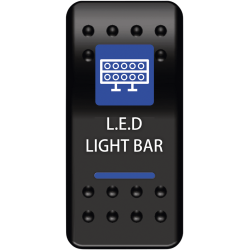 Interrupteurs boutons pour rampe LED