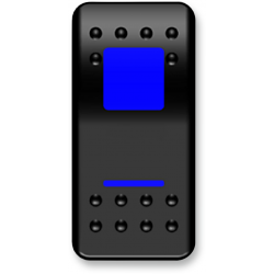 Interrupteurs basculant Bleu pour commutateur additionnel