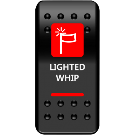 Interrupteurs basculant rouge pour antenne LED