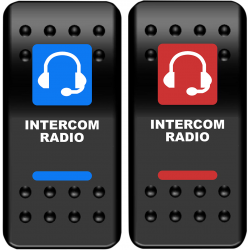 Interrupteurs basculant pour Intercom Radio