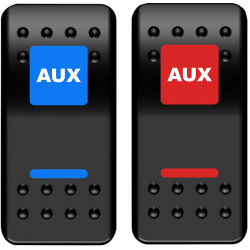Toggle switches for auxiliary