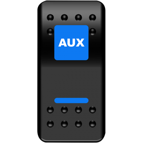 Toggle switches for auxiliary Blue
