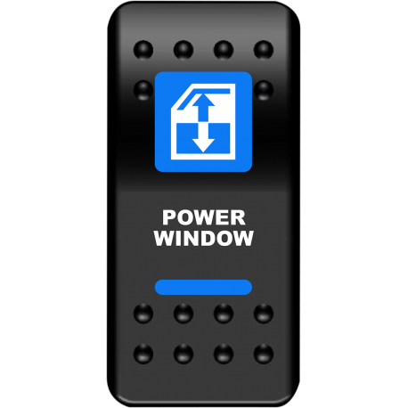 Power window tilt switches Blue