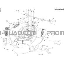 Aile Arrière International pour Can-am Toutes les cylindrées 2008 DS 250 CVT