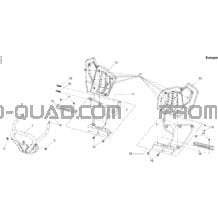 Pare-Choc Avant Et Repose-Pieds Europe pour Can-am Toutes les cylindrées 2008 DS 250 CVT