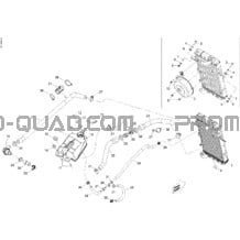 Système Refroidissement pour Can-am Toutes les cylindrées 2008 DS 450 X