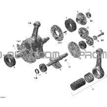 Vilebrequin pour Can-am Toutes les cylindrées 2008 DS 450 X