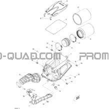 Silencieux Admission pour Can-am Toutes les cylindrées 2008 DS 450 X