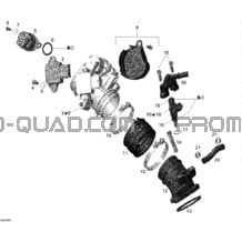 Tubulure Admission Et Carter De Papillon pour Can-am Toutes les cylindrées 2008 DS 450 X