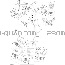 Freins Hydraulique pour Can-am Toutes les cylindrées 2008 DS 450 X