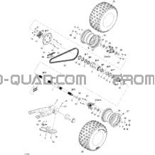 Système Entraînement Arrière pour Can-am Toutes les cylindrées 2008 DS 450 X