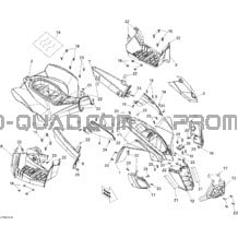 Carrosserie Et Accessoires pour Can-am Toutes les cylindrées 2008 Mini DS 70cc 4T Jaune