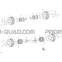 Roues Et Pneus pour Can-am Toutes les cylindrées 2008 Mini DS X 90cc 4T Black
