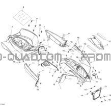 Carrosserie Et Accessoires pour Can-am Toutes les cylindrées 2008 Mini DS X 90cc 4T Black