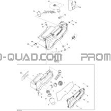 Silencieux Admission pour Can-am Toutes les cylindrées 2008 Outlander 400 EFI STD