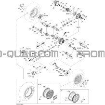 Système Entraînement Avant STD pour Can-am Toutes les cylindrées 2008 Outlander 400 EFI STD