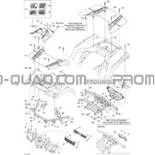 Carrosserie Et Accessoires 2 pour Can-am Toutes les cylindrées 2008 Outlander 400 EFI STD
