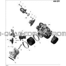 Tubulure Admission Et Carter De Papillon pour Can-am Toutes les cylindrées 2008 Outlander 400 EFI XT