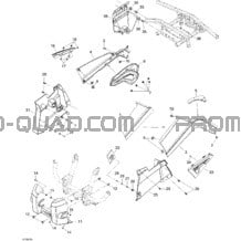 Carrosserie Et Accessoires 3 pour Can-am Toutes les cylindrées 2008 Outlander 400 EFI XT