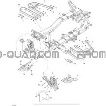 Châssis pour Can-am Toutes les cylindrées 2008 Outlander 400 EFI XT