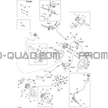 Freins Hydraulique pour Can-am Toutes les cylindrées 2008 Outlander 400 STD