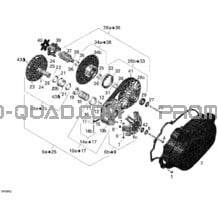 Poulie Menée pour Can-am Toutes les cylindrées 2008 Outlander 400 XT