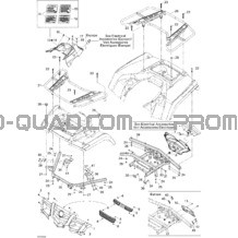 Carrosserie Et Accessoires 2 pour Can-am Toutes les cylindrées 2008 Outlander 400 XT