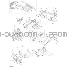 Carrosserie Et Accessoires 3 pour Can-am Toutes les cylindrées 2008 Outlander 400 XT