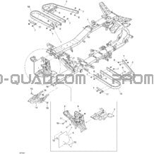 Châssis pour Can-am Toutes les cylindrées 2008 Outlander 400 XT