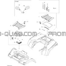 Coffres Avant Et Arrière XT pour Can-am Toutes les cylindrées 2008 Outlander 400 XT
