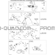 Accessoires Électriques EURO pour Can-am Toutes les cylindrées 2008 Outlander 400 XT