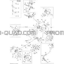 Freins Hydraulique pour Can-am Toutes les cylindrées 2008 Outlander 500 XT