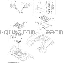 Coffres Avant Et Arrière XT pour Can-am Toutes les cylindrées 2008 Outlander 500 XT