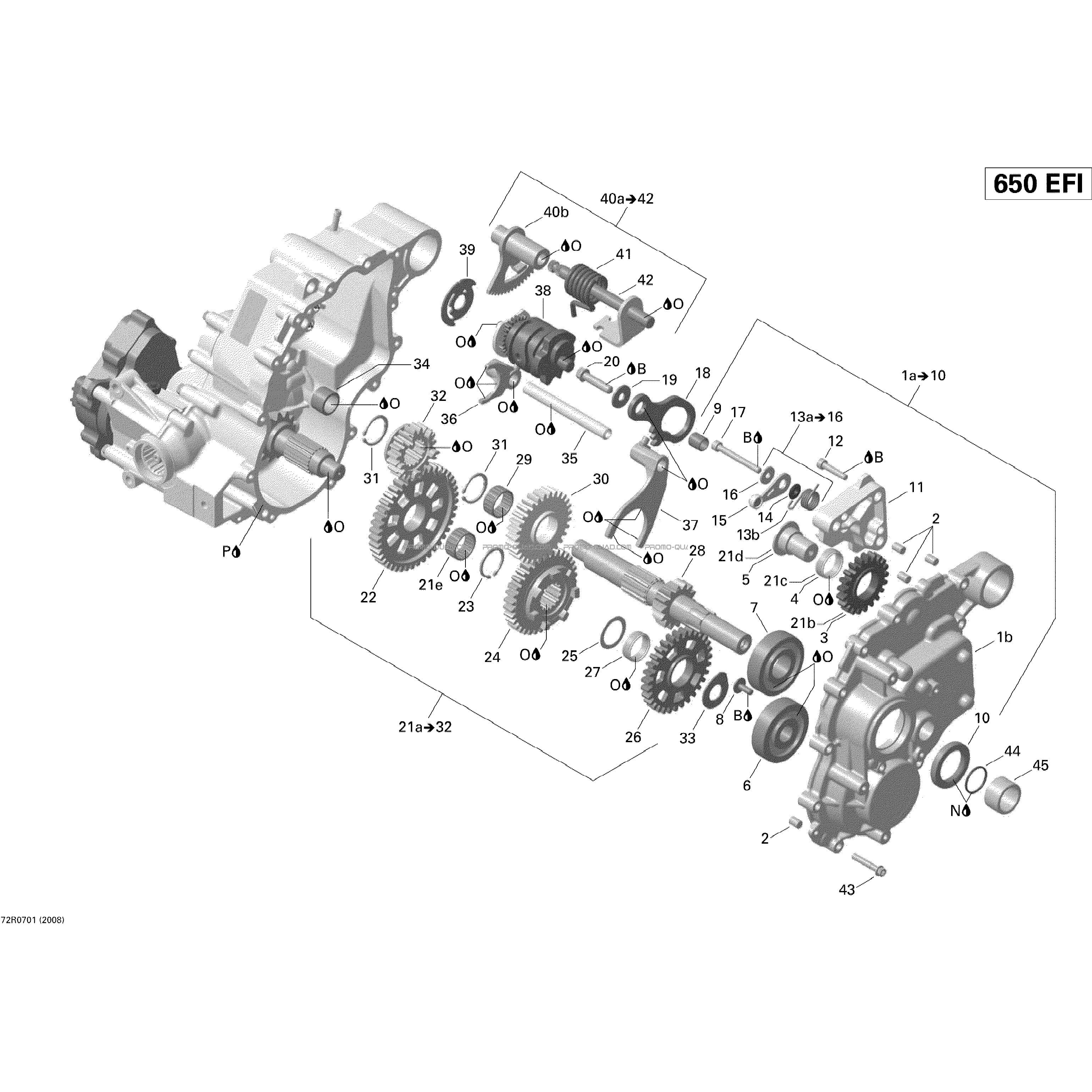 Boîte De Vitesses Et Composantes  Can-am  2008 Toutes les cylindrées  Original parts OEMBoîte De Vitesses Et Composantes  Can-am  2008 Toutes les cylindrées  Original parts OEM